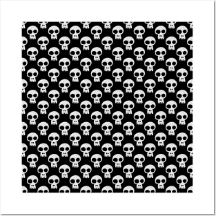 Skulls on Black Posters and Art